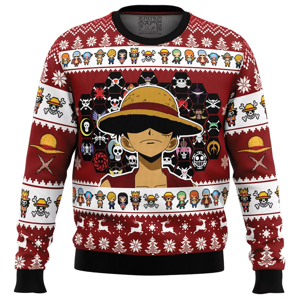 Christmas Shanks One Piece Christmas Holiday 3d ugly sweatshirt