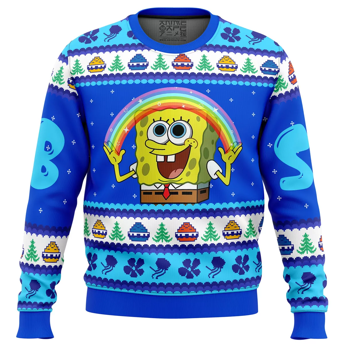 Christmas Spongebob Nickelodeon Christmas Holiday 3d ugly sweatshirt