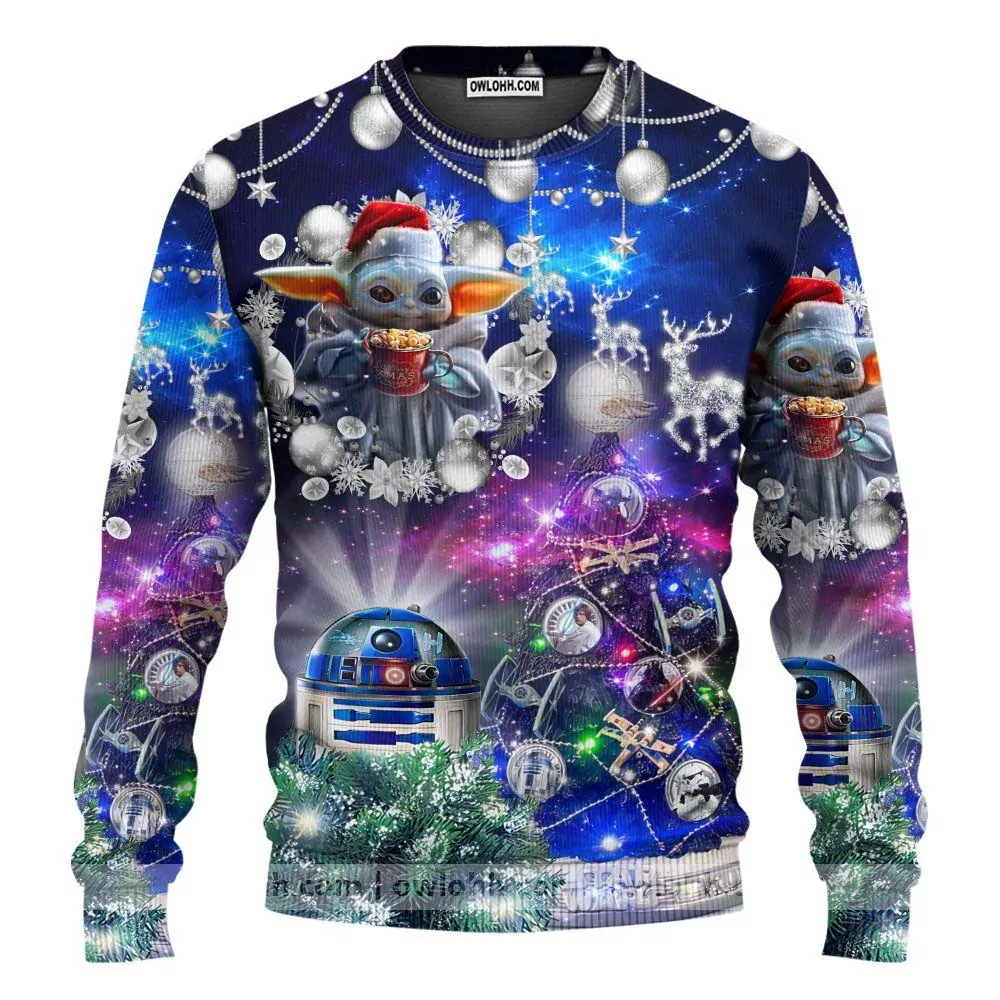 Christmas Star Wars Christmas Tree Yellow Stunning Night Christmas S Limited 3d ugly sweatshirt