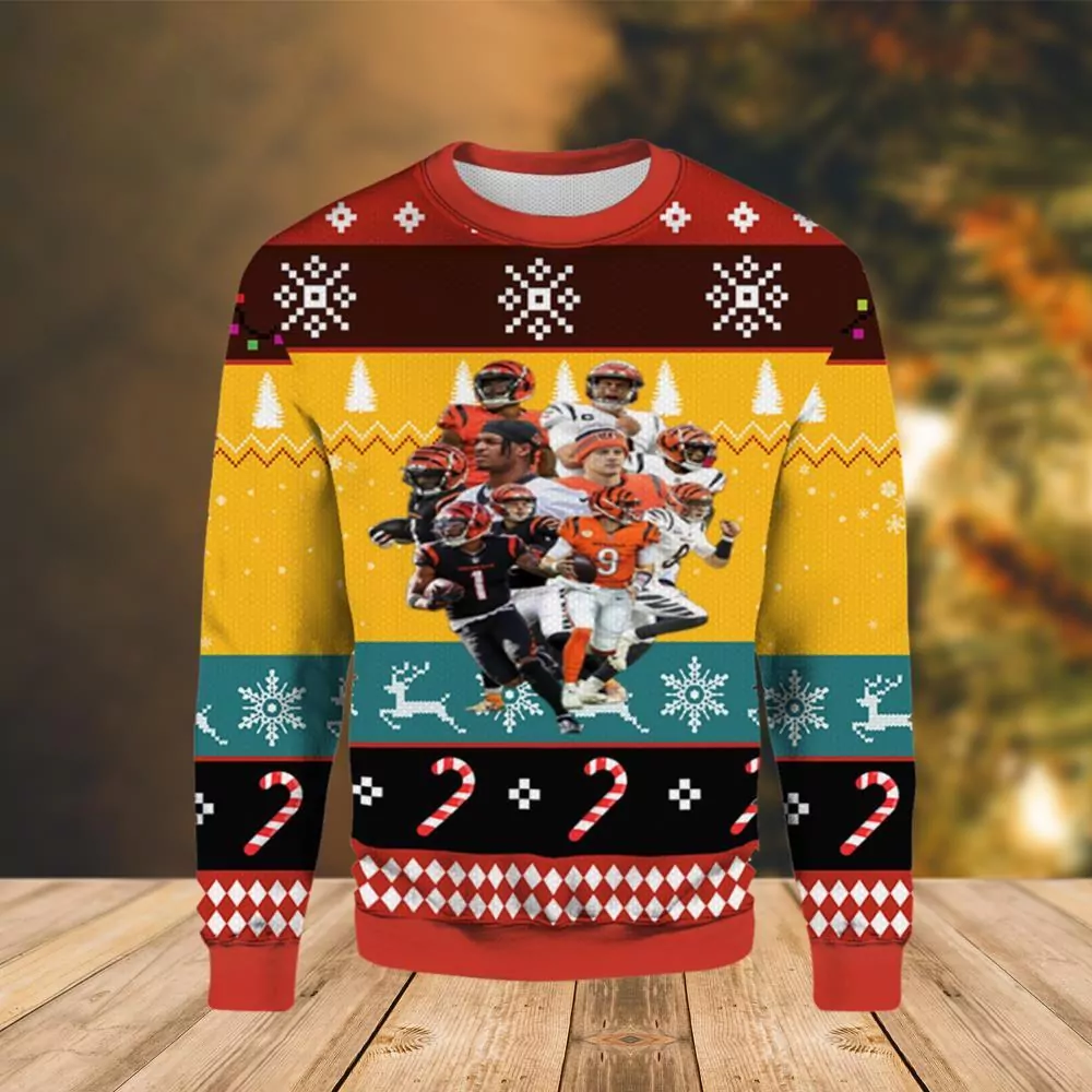 Cincinnati Bengals American Football Christmas 3d ugly sweatshirt