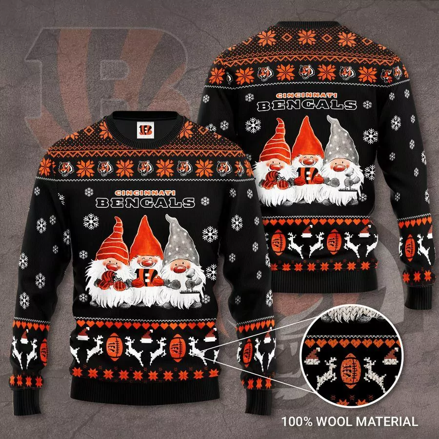 Cincinnati Bengals Funny Grinch And His Dog Max Christmas Cincinnati Bengals Christmas 3d ugly sweatshirt