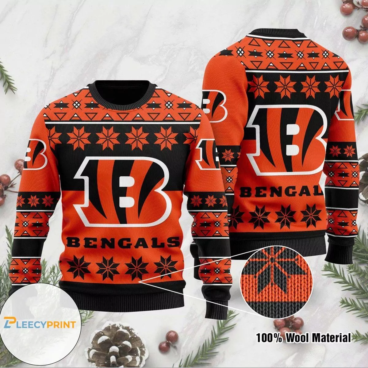 Cincinnati Bengals Grinchs Xmas Day Black Christmas 3d ugly sweatshirt