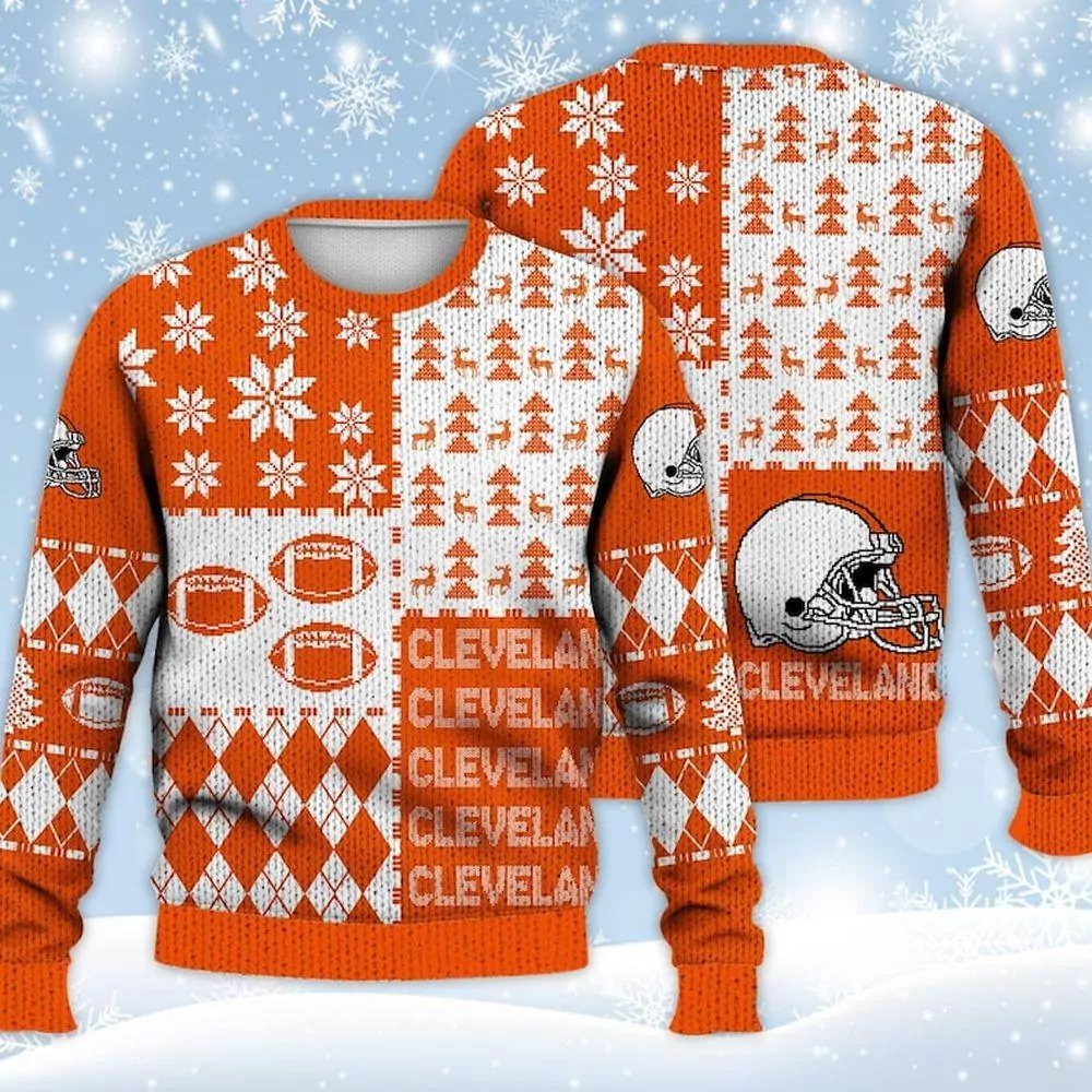 Cleveland Browns Christmas Limited 3d ugly sweatshirt