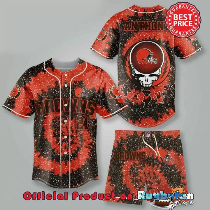 Cleveland Browns NFL Baseball Modern 3d Baseball Shirt