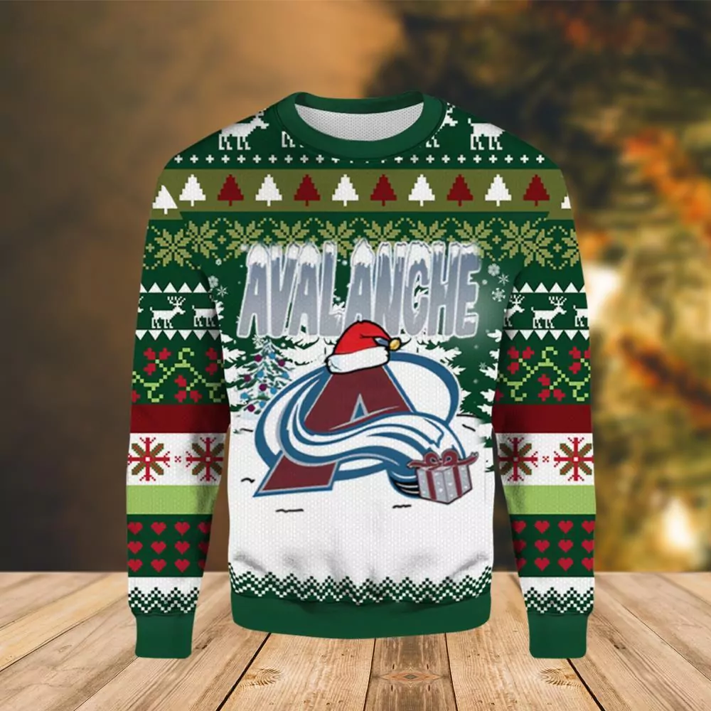 Colorado Avalanche Vintage Nhl Christmas Awesome 3d ugly sweatshirt