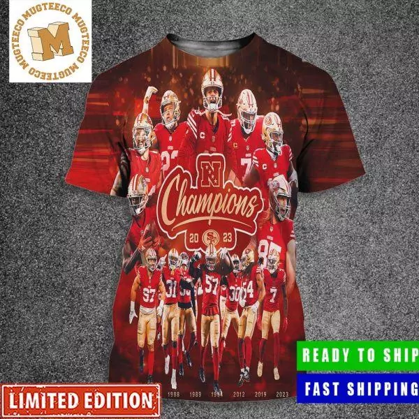 Congratulations To The San Francisco 49ers On Winning The NFC Championship Super Bowl 2023 3d tshirt