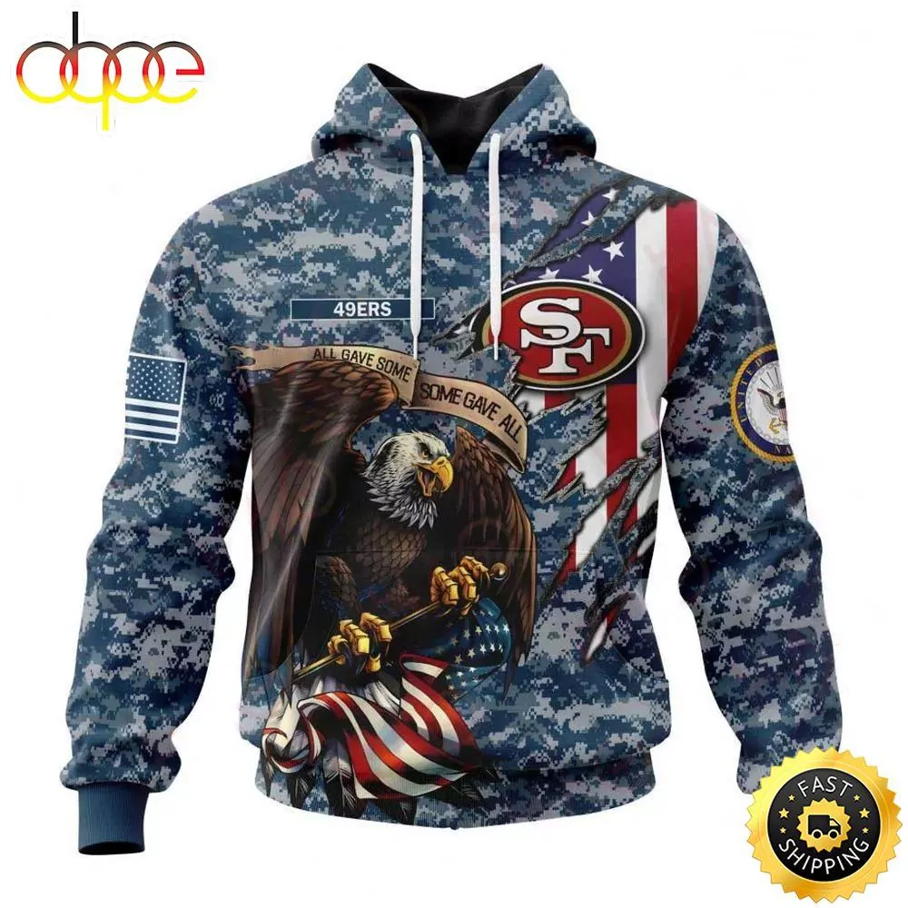 Custom Name And Number NFL San Francisco 49ers Honor US Air Force Veterans 3d