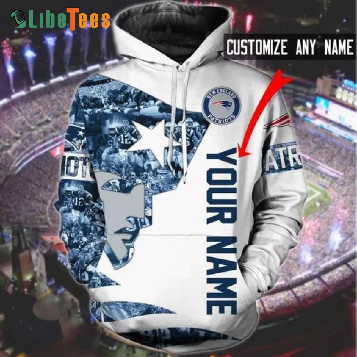 Custom Name Personalize New England Patriots Gifts For New England Patriots Fans custom 3d