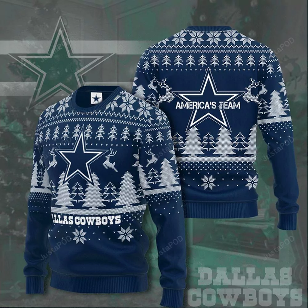 Dallas Cowboys Americas Team Criminal Minds Christmas Limited 3d ugly sweatshirt