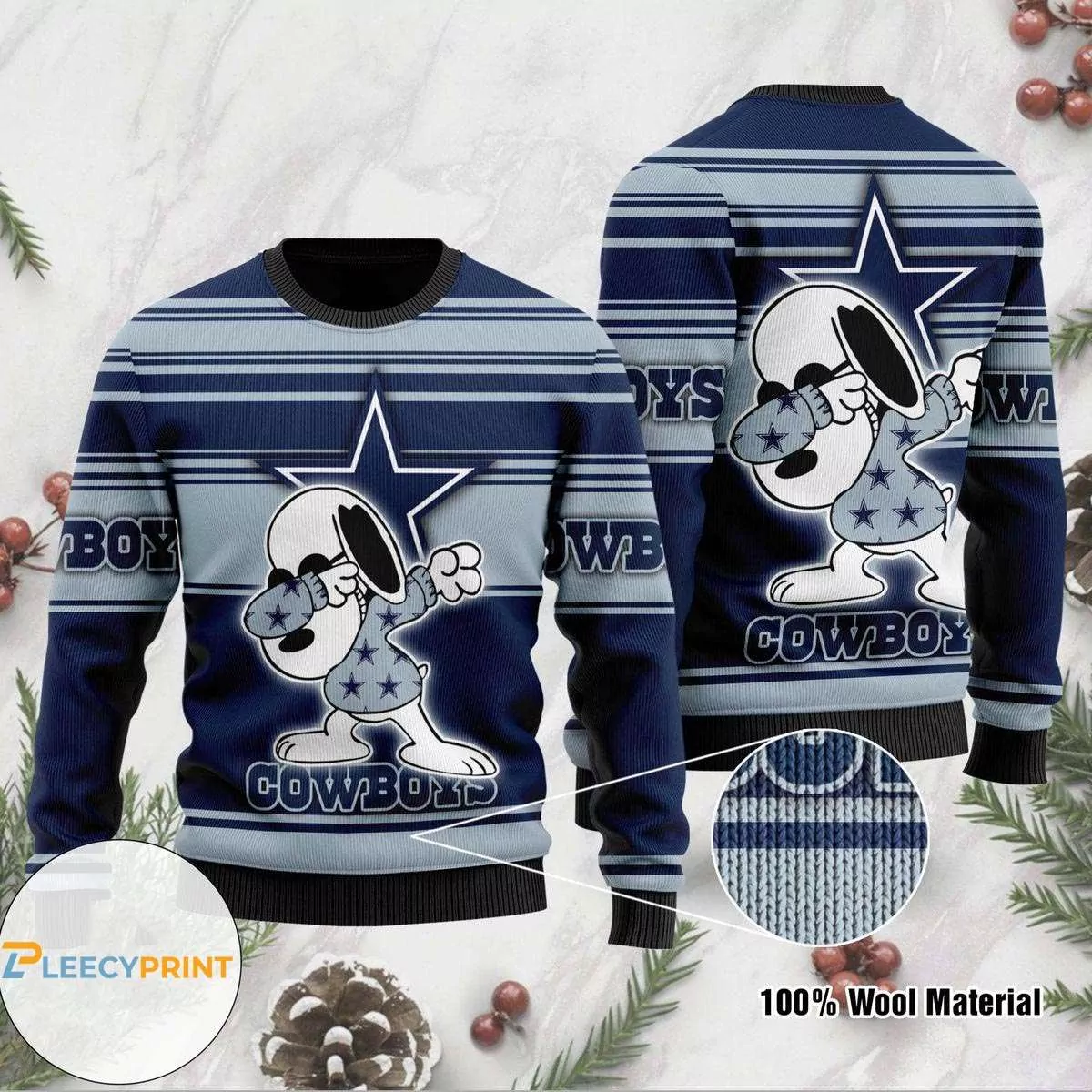 Dallas Cowboys Christmas Dallas Cowboys Disney Donald Duck Mickey Mouse Goofy 3d ugly sweatshirt