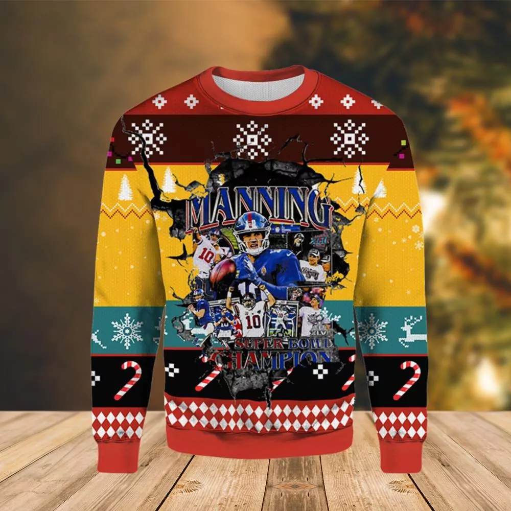 Daniel Jones New York Giants Christmas Awesome 3d ugly sweatshirt