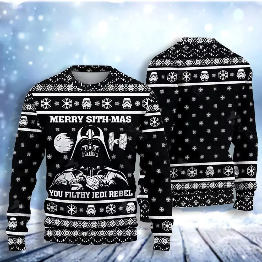 Darth Vader Come To The Dark Side Christmas Awesome 3d ugly sweatshirt