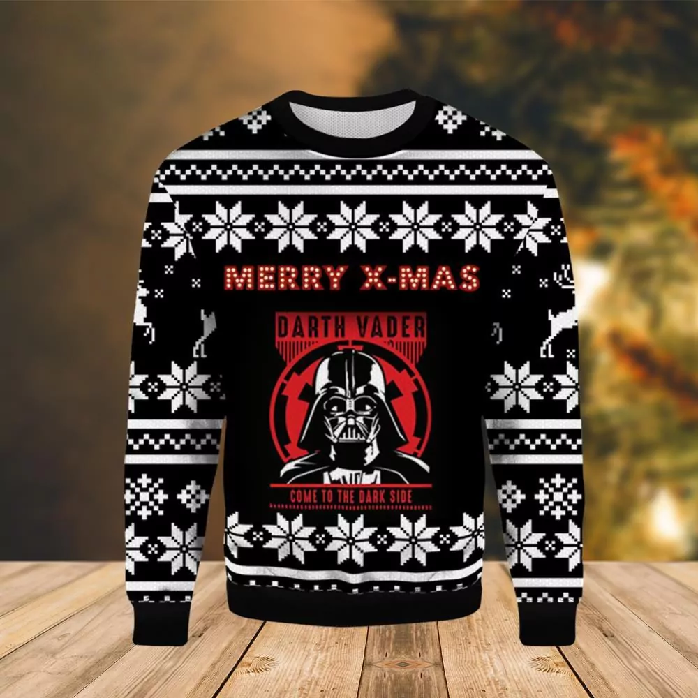 Darth Vader Come To The Dark Side Christmas Awesome 3d ugly sweatshirt