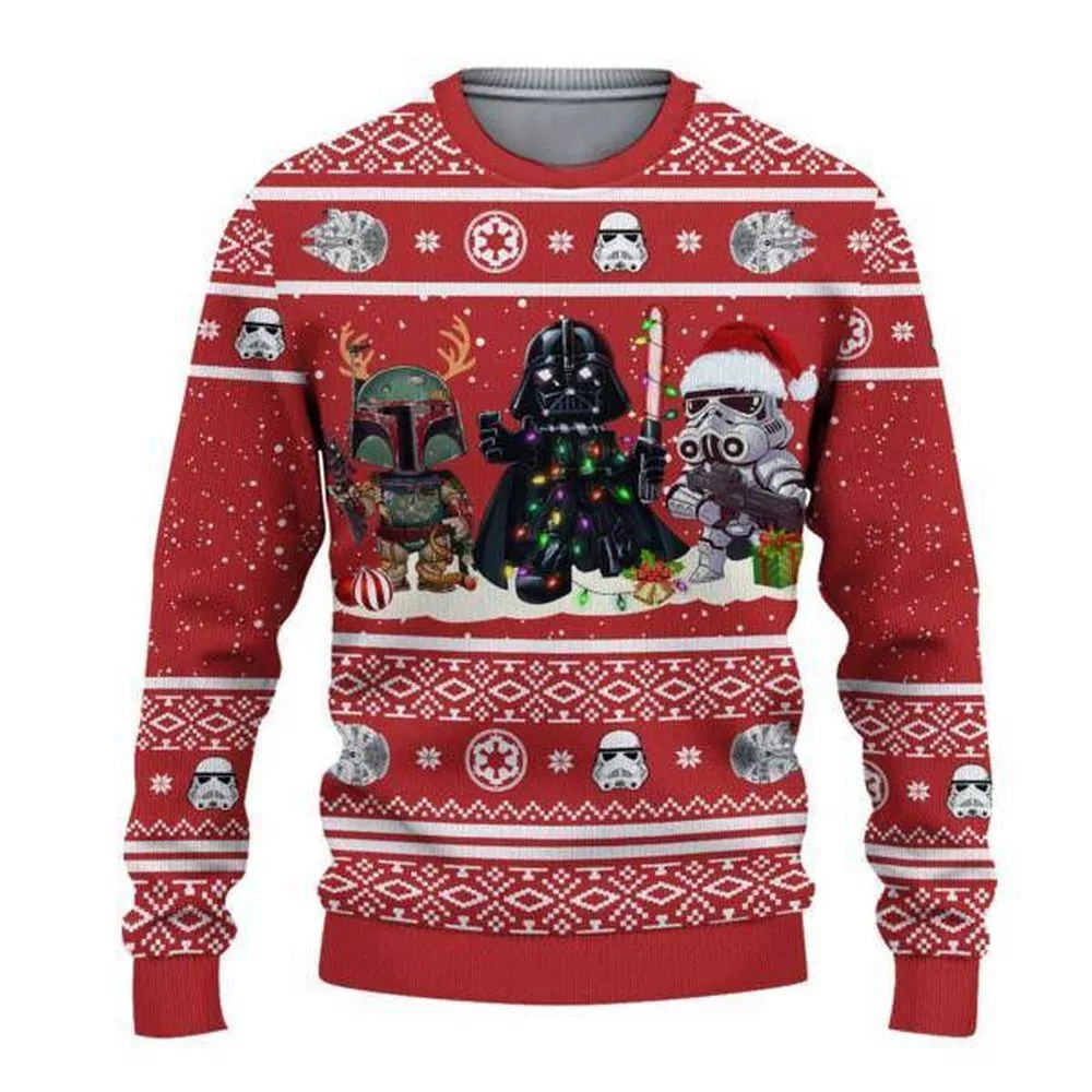 Darth Vader Come To The Dark Side Christmas Awesome 3d ugly sweatshirt