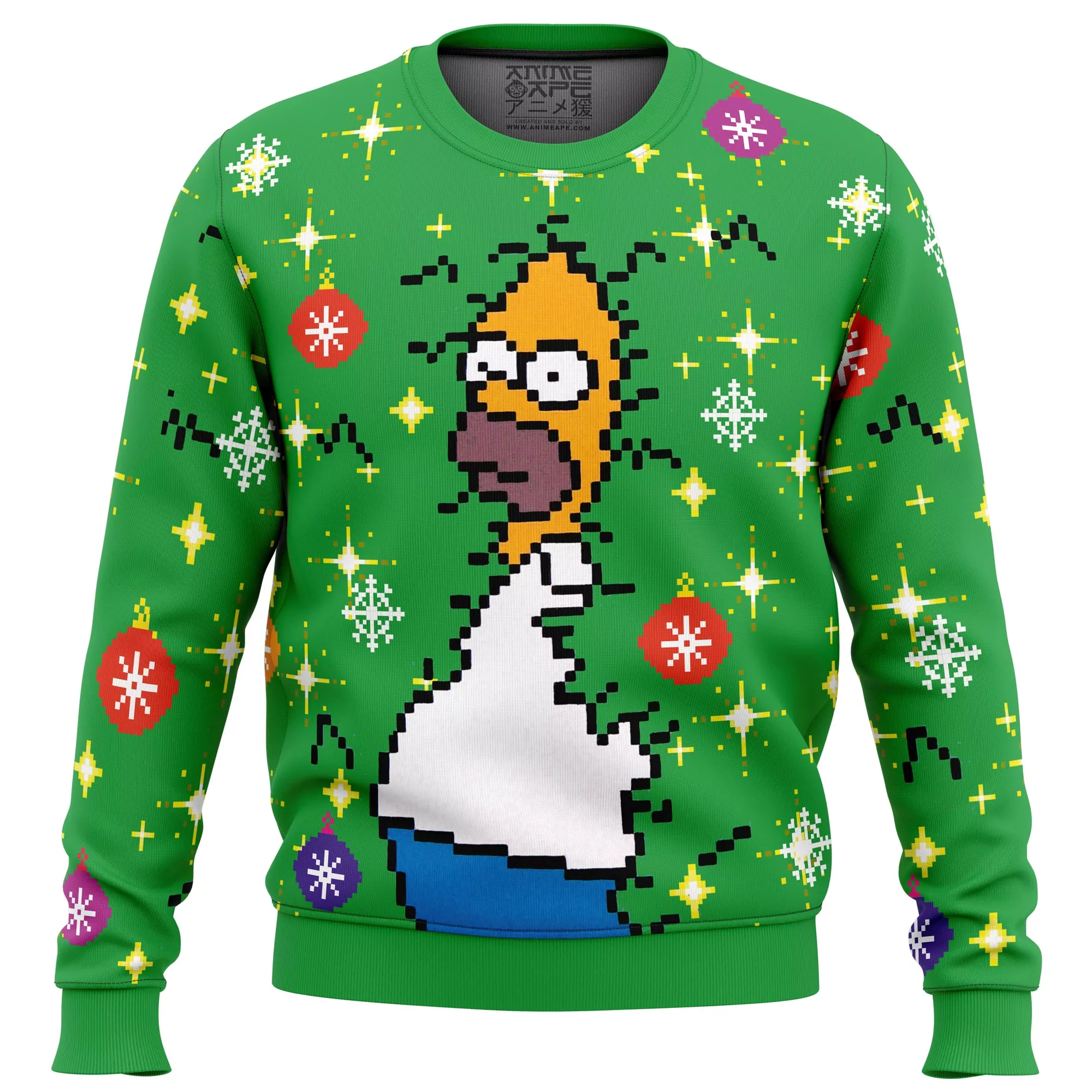 Dashing Through the Snow The Simpsons Christmas Holiday 3d ugly sweatshirt