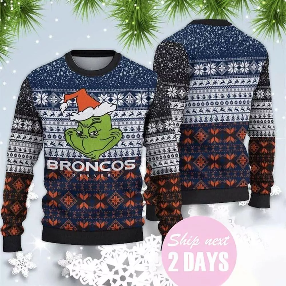 Demaryius Thomas Denver Broncos Christmas Limited 3d ugly sweatshirt