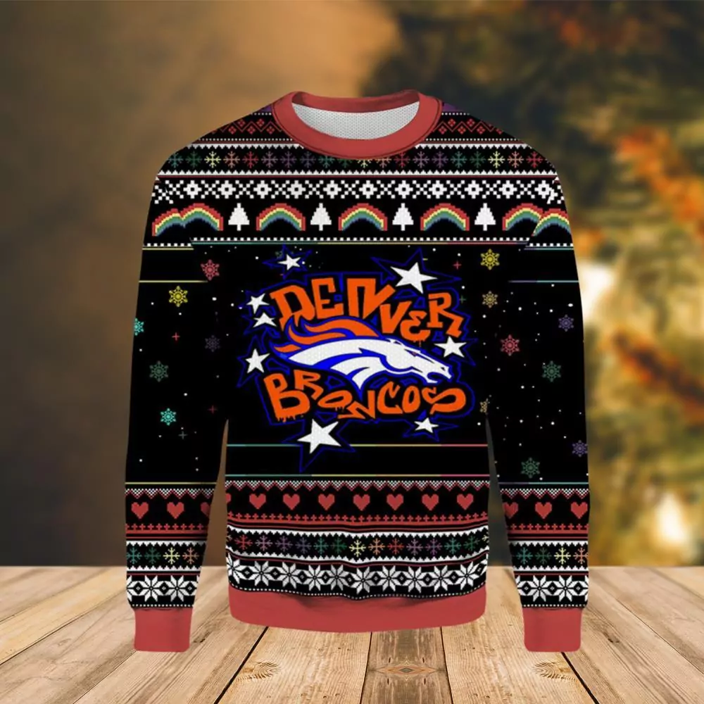 Denver Broncos Logo Star Christmas Limited 3d ugly sweatshirt