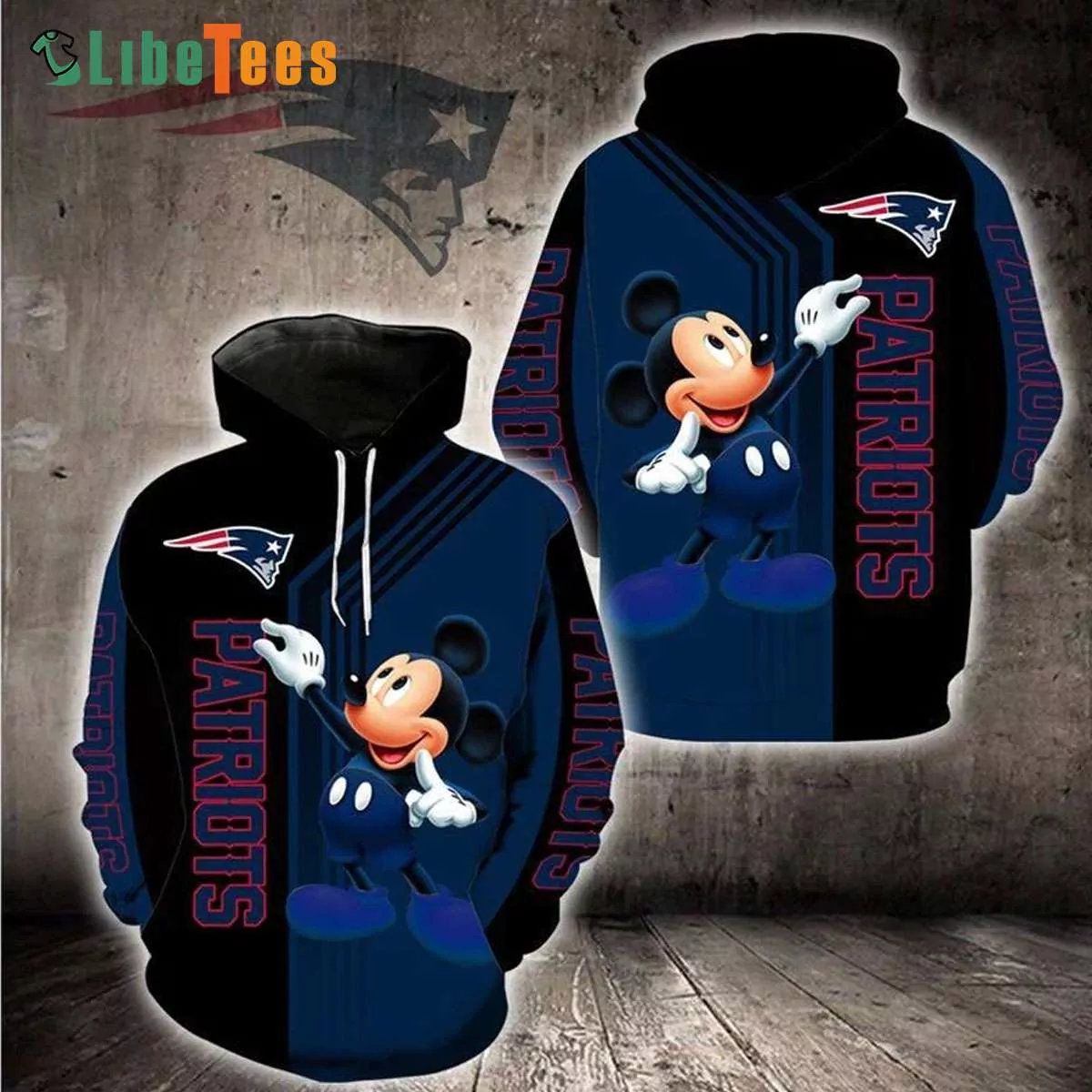Disney Mickey New England Patriots Gifts For New England Patriots Fans custom 3d