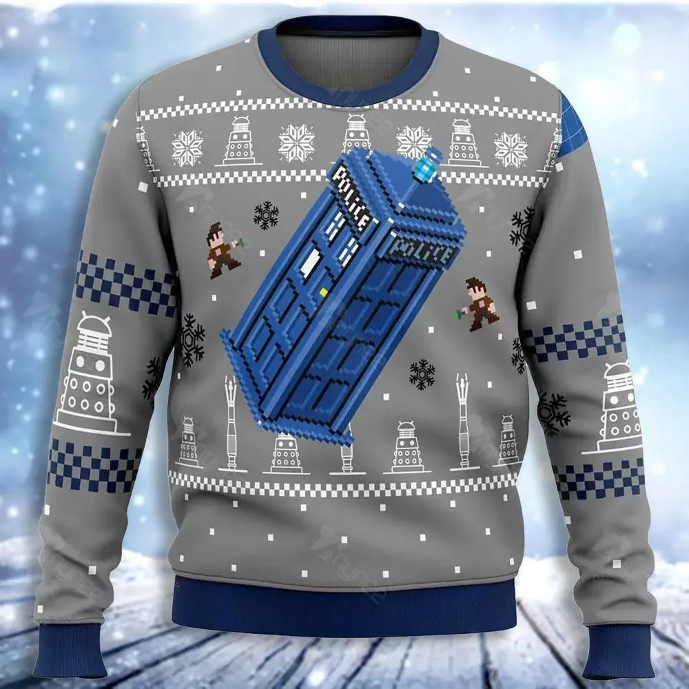 Doctor Who Doctor Who Fan 497 Christmas 3d ugly sweatshirt