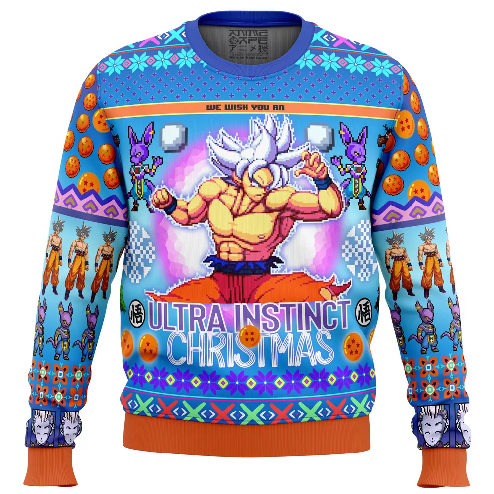Dragon Ball Z Goku Over 9000 Christmas Holiday 3d ugly sweatshirt