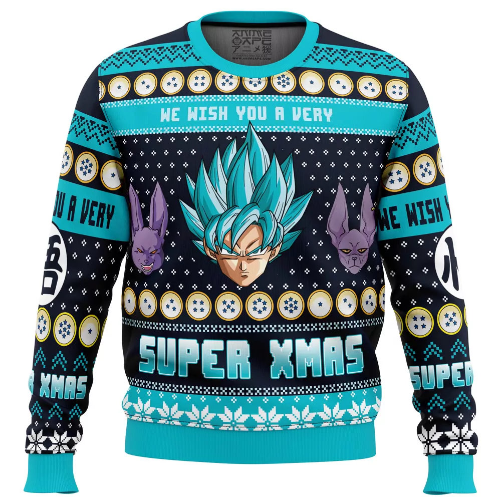 Dragon Ball Z Play with the Dragon Christmas Holiday 3d ugly sweatshirt