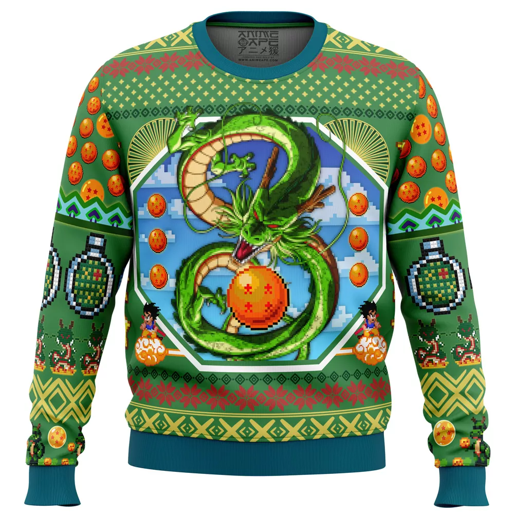 Dragon Ball Z Play with the Dragon Christmas Holiday 3d ugly sweatshirt