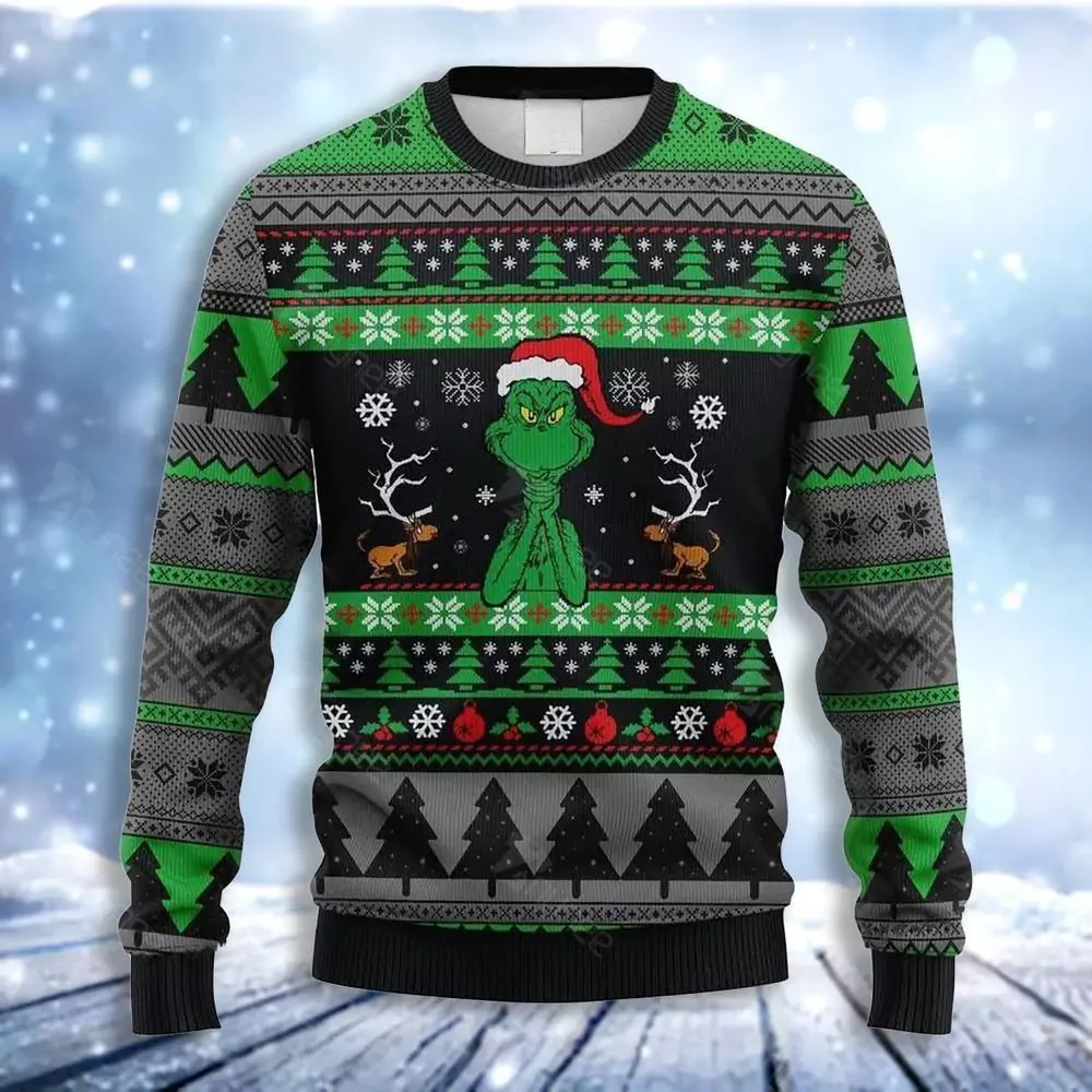 Drinkup Grinches Christmas Limited 3d ugly sweatshirt