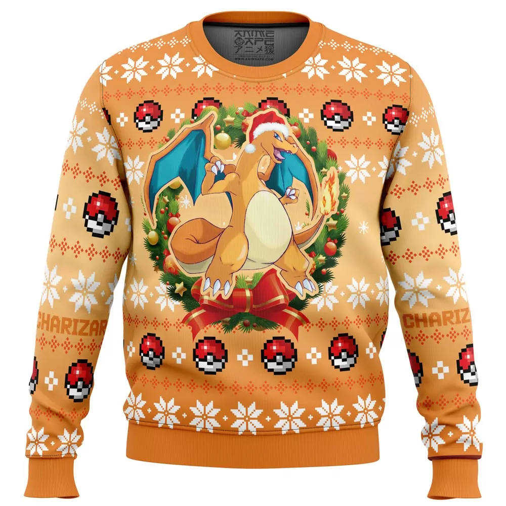 Eevee Merry Christmas Pokemon Christmas Holiday 3d ugly sweatshirt