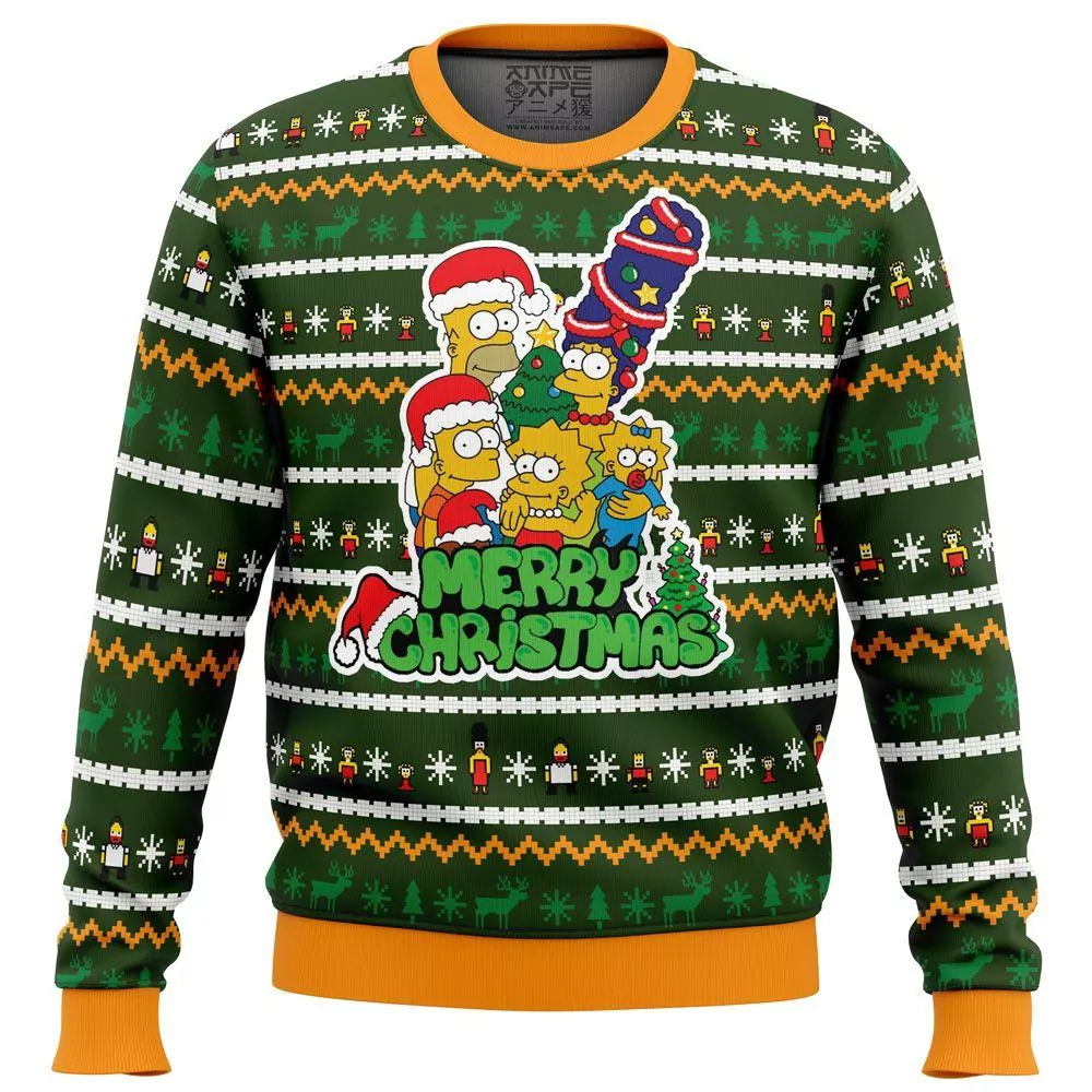 Family Tradition The Simpsons Christmas Awesome 3d ugly sweatshirt