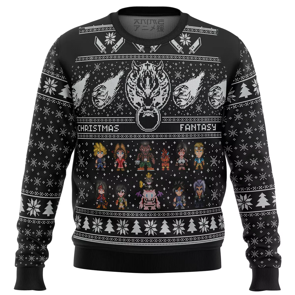 Final Fantasy 7 VII FF7 Christmas Holiday 3d ugly sweatshirt