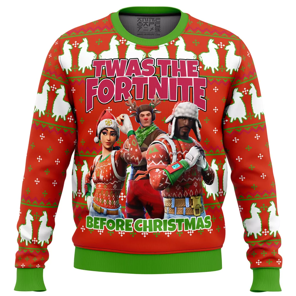 Fortnite Snow Floss Christmas Holiday 3d ugly sweatshirt