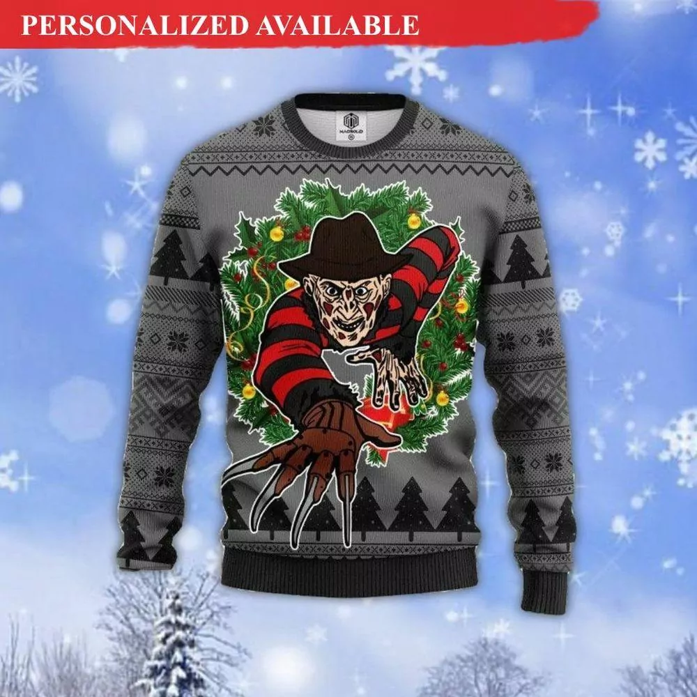 Freddy Krueger Halloween Freddy Krueger Krueger Krueger Christmas Awesome 3d ugly sweatshirt