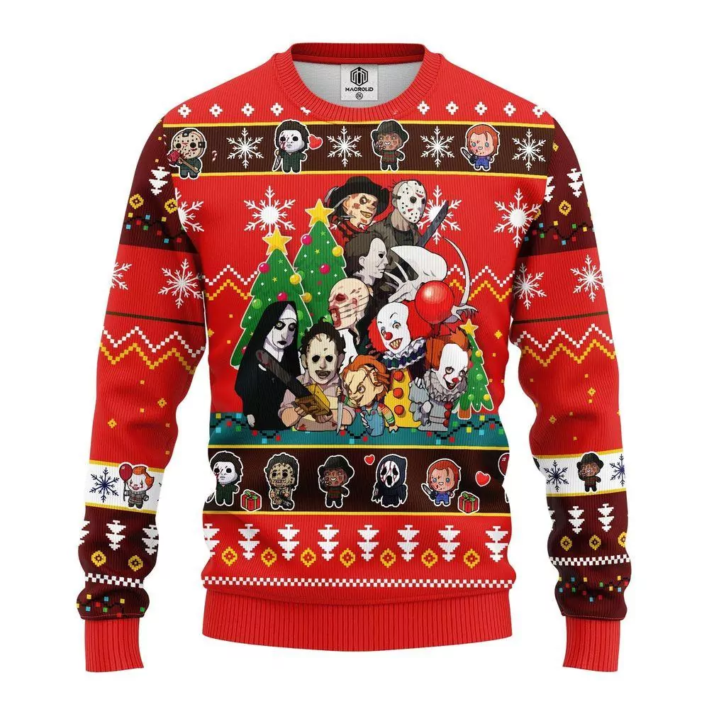 Friends Seven Christmas Awesome 3d ugly sweatshirt