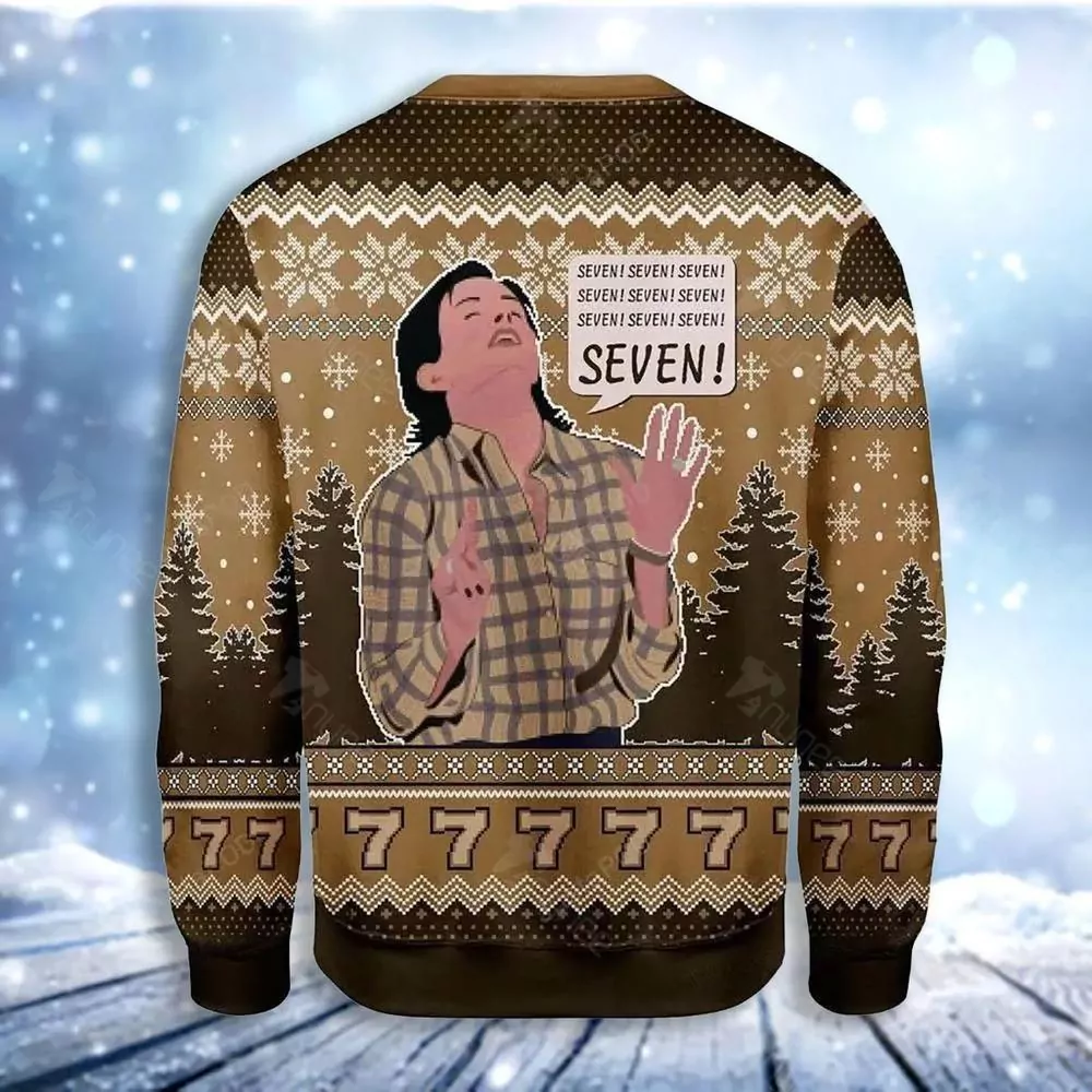 Friends Seven Christmas Awesome 3d ugly sweatshirt