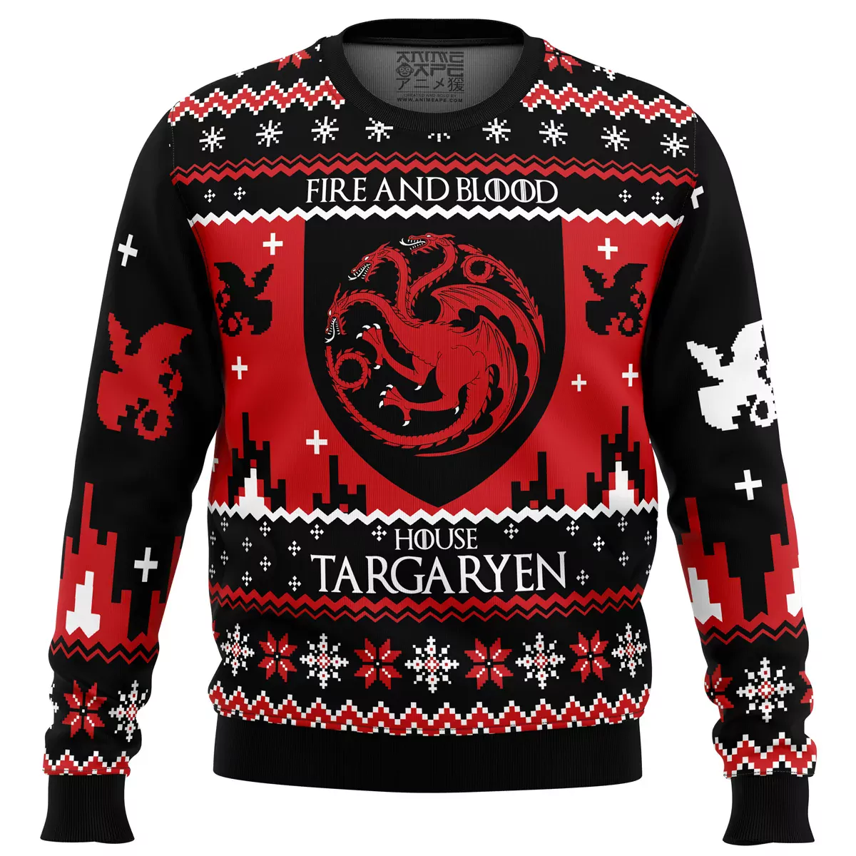 Game of Thrones House Stark Christmas Holiday 3d ugly sweatshirt