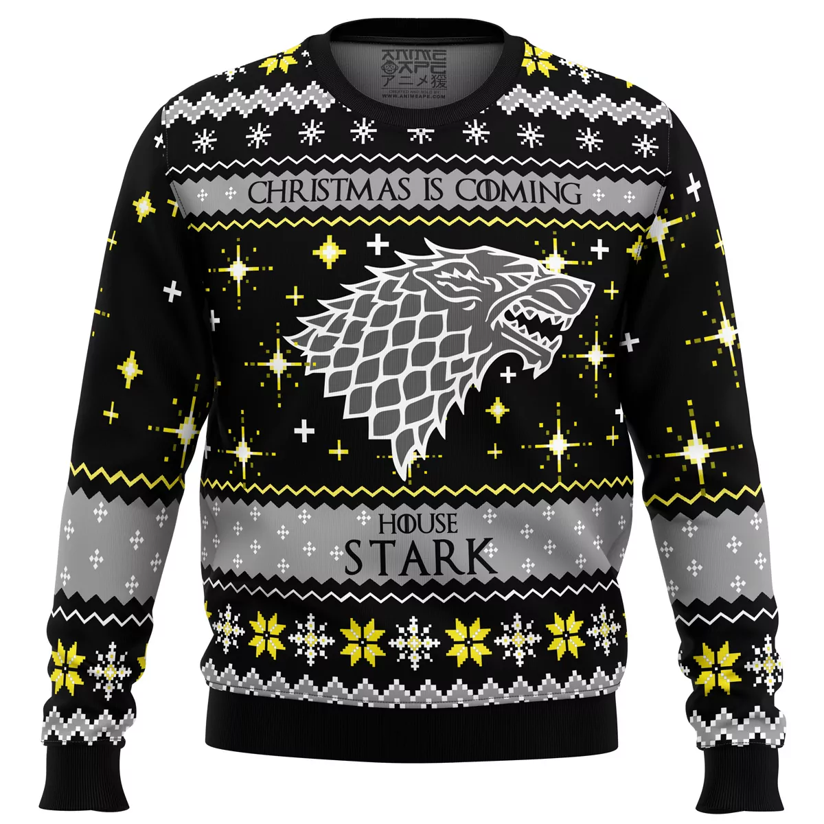 Game of Thrones House Stark Christmas Holiday 3d ugly sweatshirt