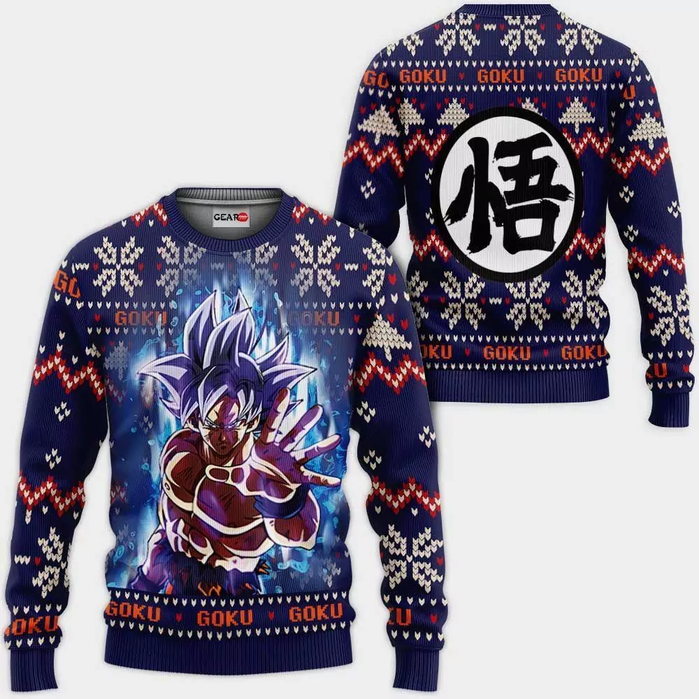 Goku Ultra Instinct Christmas Anime Dragon Ball Xmas 3d ugly sweatshirt