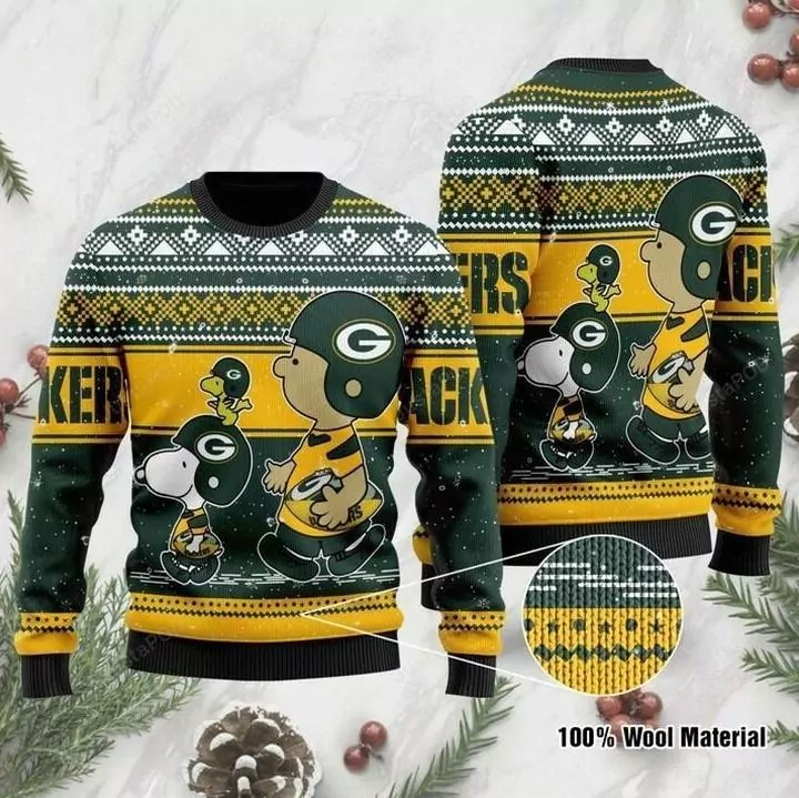 Grateful Dead Green Bay Packers Christmas Awesome 3d ugly sweatshirt