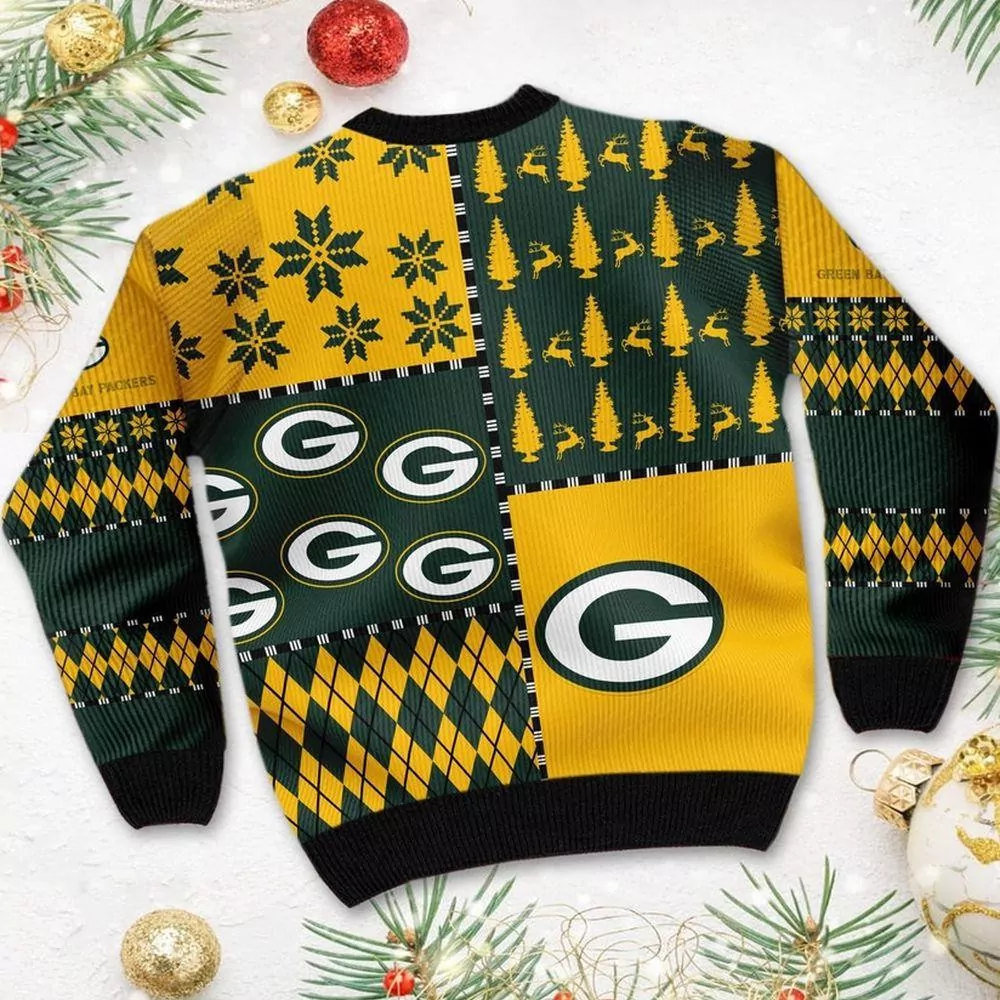Green Bay Packers Christmas Nfl Super Bowl Crew Neck Awesome 3d ugly sweatshirt