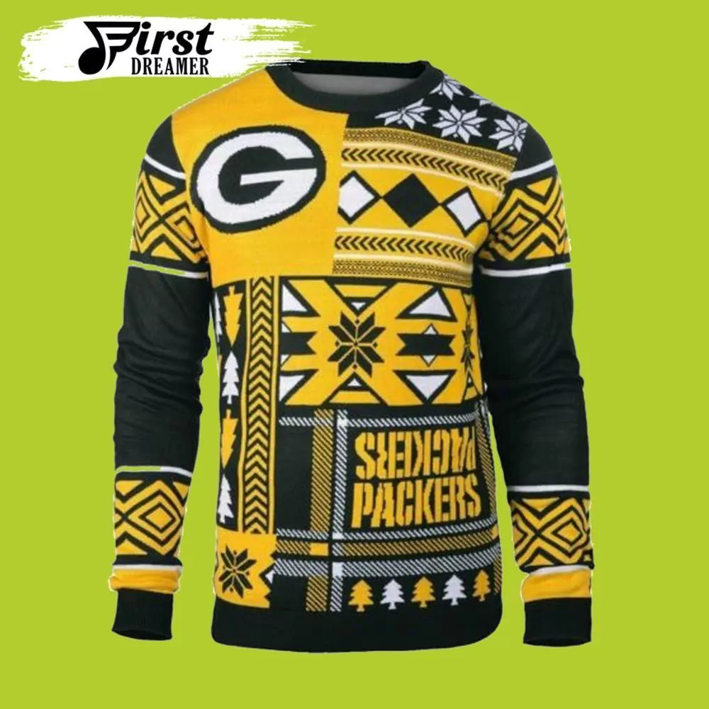 Green Bay Packers Christmas Nfl Super Bowl Crew Neck Awesome 3d ugly sweatshirt