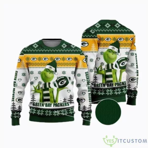 Green Bay Packers Go Pack Go Christmas Gifts 2023 3d ugly sweatshirt