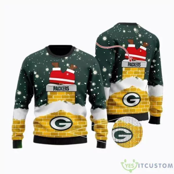 Green Bay Packers Go Pack Go Christmas Gifts 2023 3d ugly sweatshirt