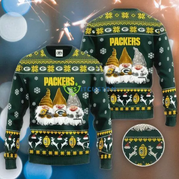 Green Bay Packers Go Pack Go Christmas Gifts 2023 3d ugly sweatshirt
