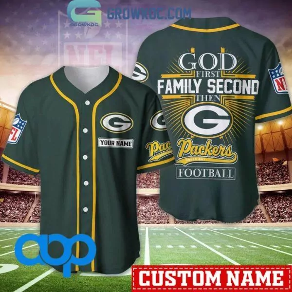 Green Bay Packers NFL Personalized Baseball 3d Baseball Shirt