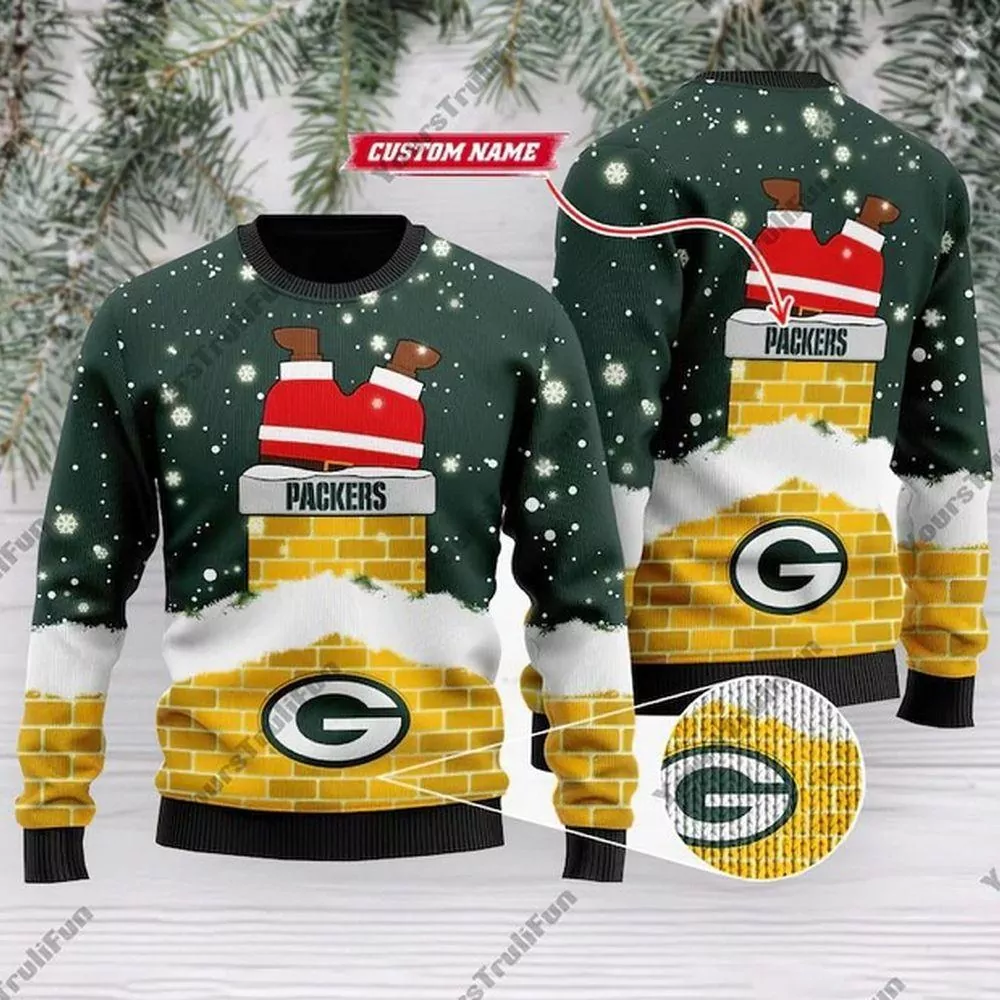 Green Bay Packers Santa Claus Custom Christmas Limited 3d ugly sweatshirt