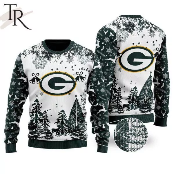 Green Yellow Green Bay Packers Christmas Gift Custom Number And Name 3d ugly sweatshirt