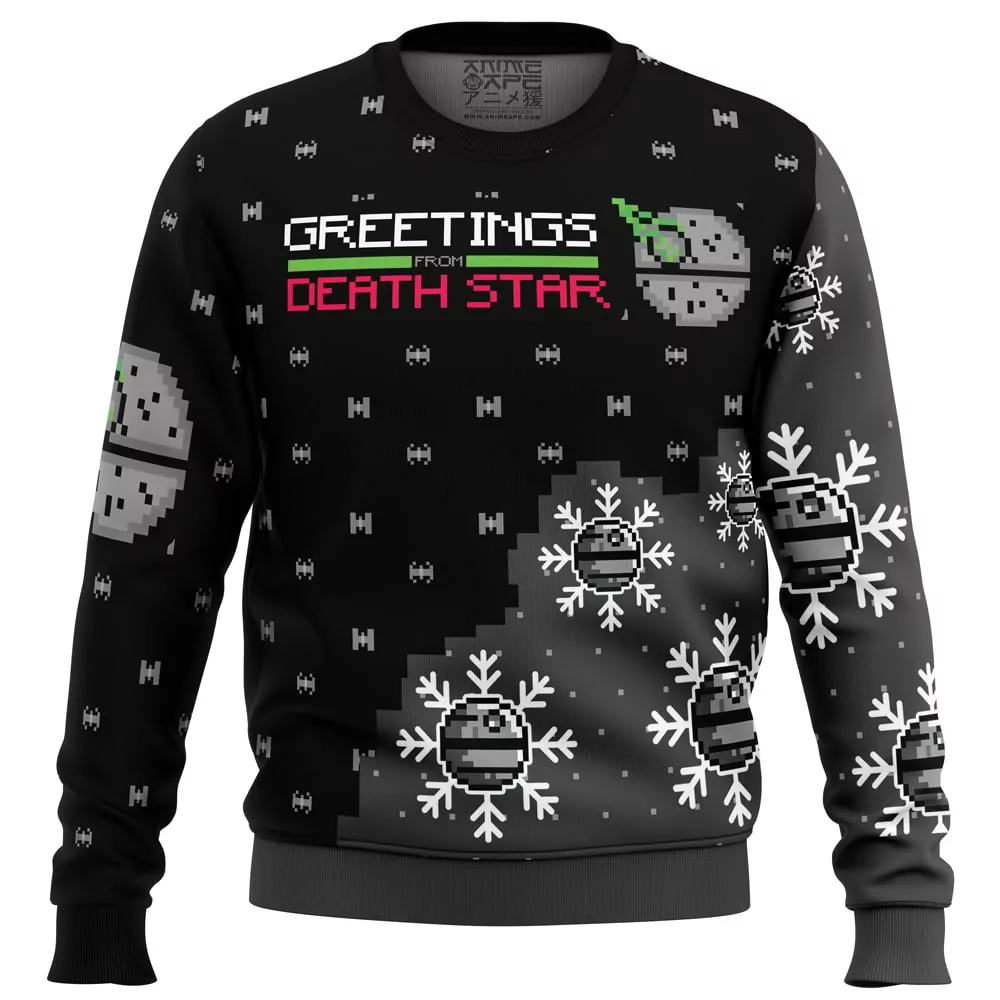 Greetings from Death Star Star Wars Christmas Holiday 3d ugly sweatshirt