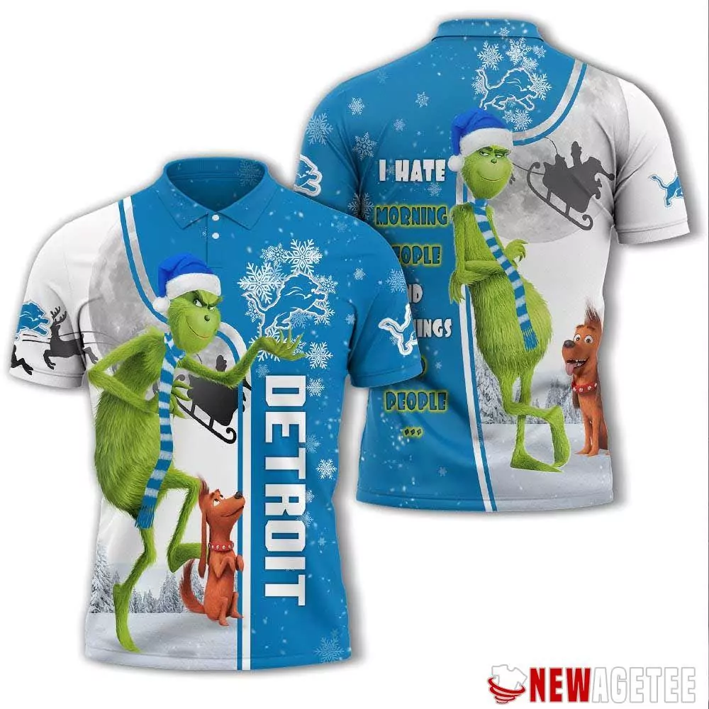 Grinch Stole Christmas Denver Broncos Nfl I Hate Morning People 3d polo