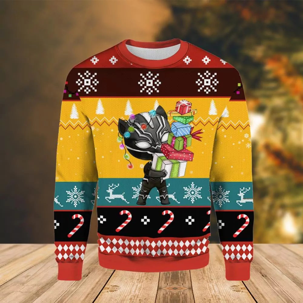 Hakuna Wakanda Marvel Christmas 3d ugly sweatshirt