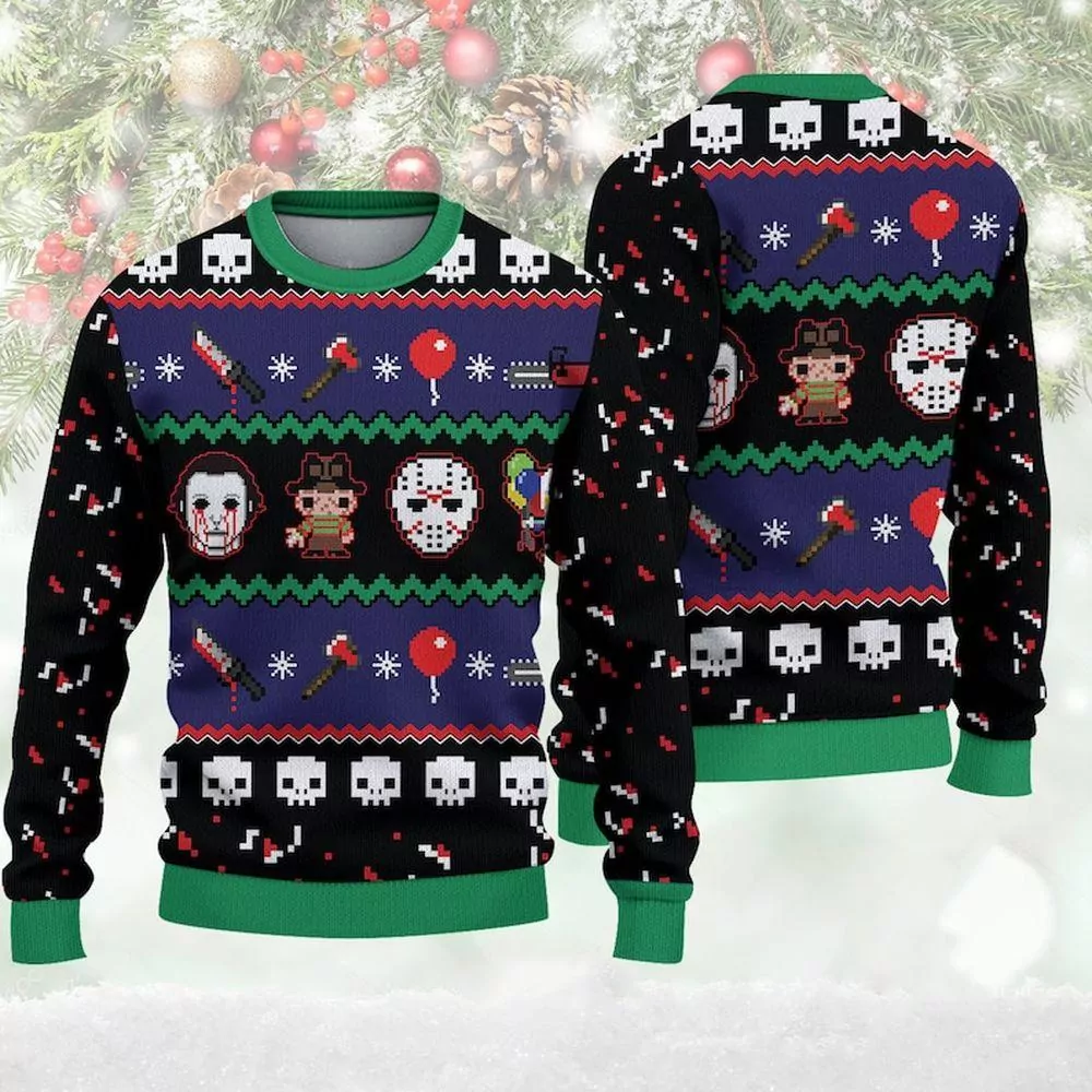Halloween Bat Pumpkin Scary Christmas Jumpers Awesome 3d ugly sweatshirt